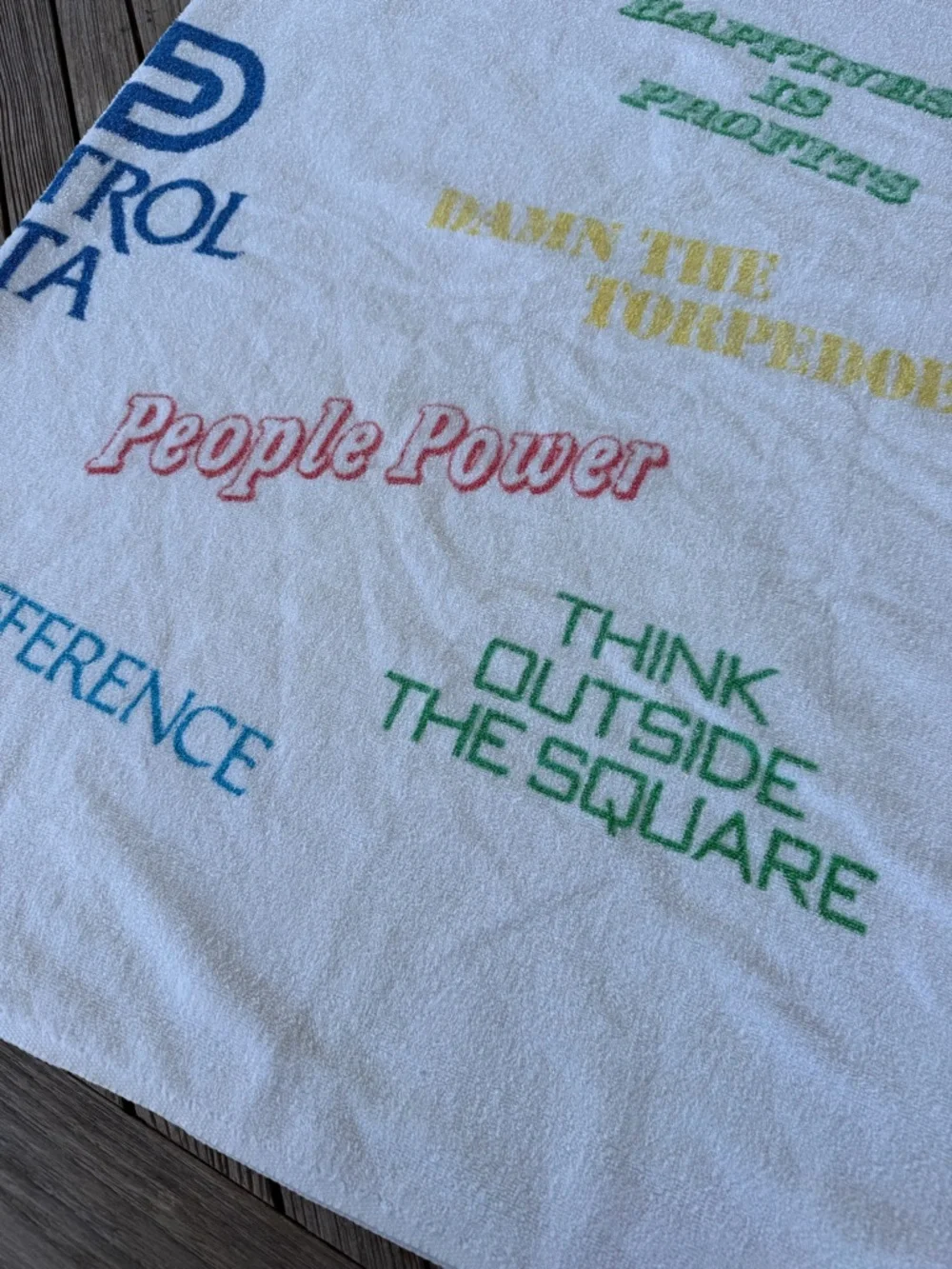 VTG Control Data Computers Employee Gift Beach Towel Slogans Cannon Royal Family